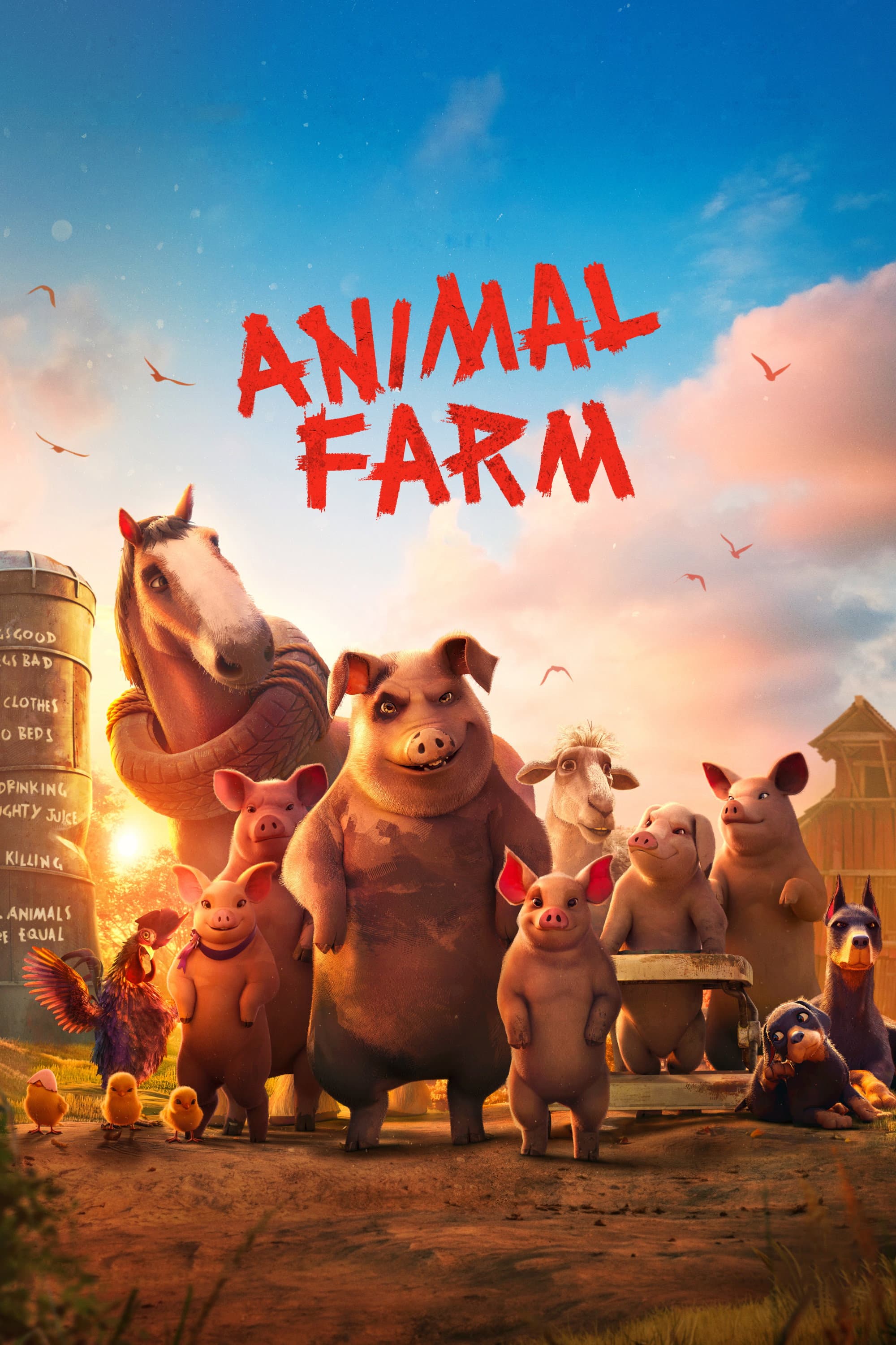 Movie poster of "Animal Farm"