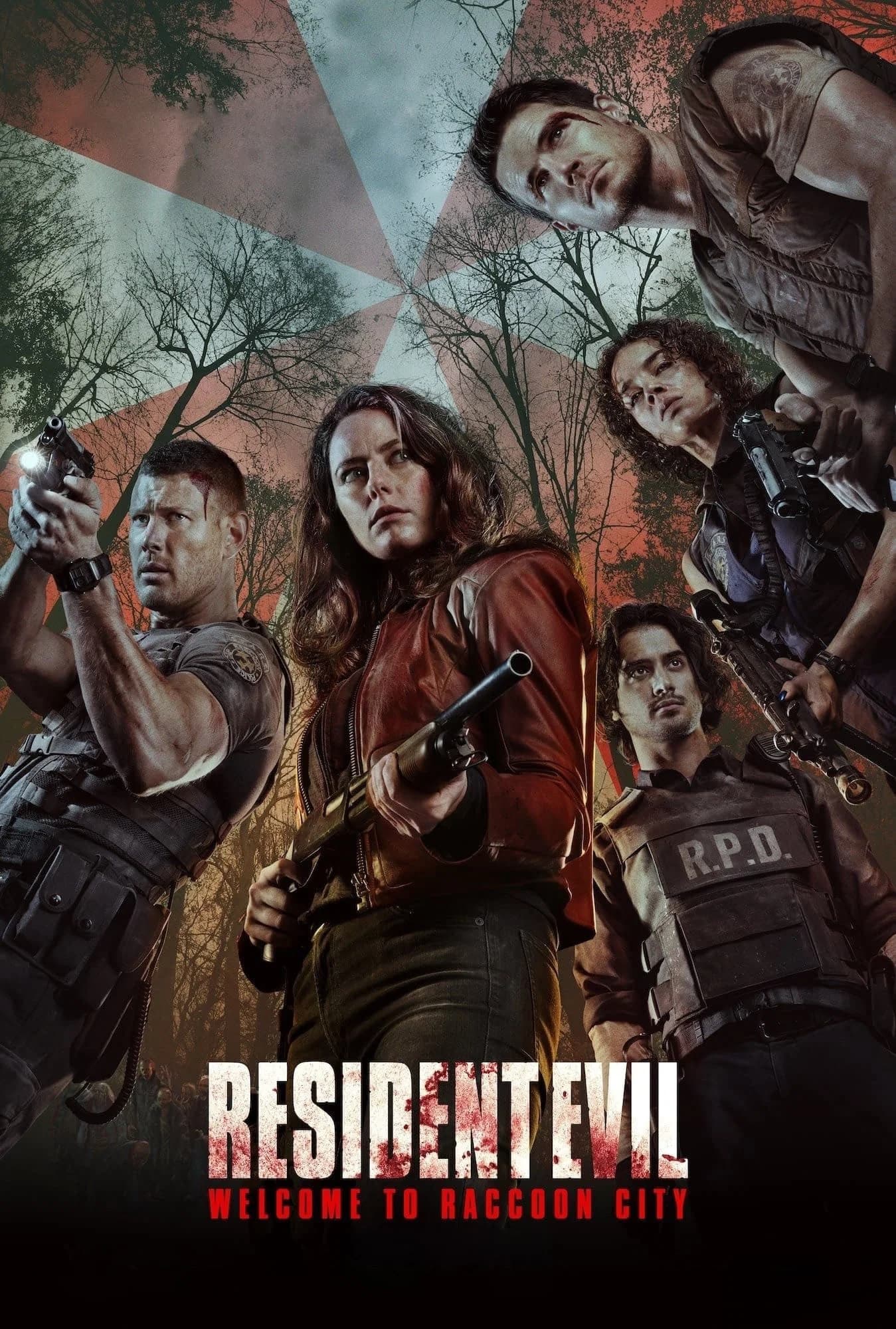 Movie poster of "Resident Evil: Welcome to Raccoon City"