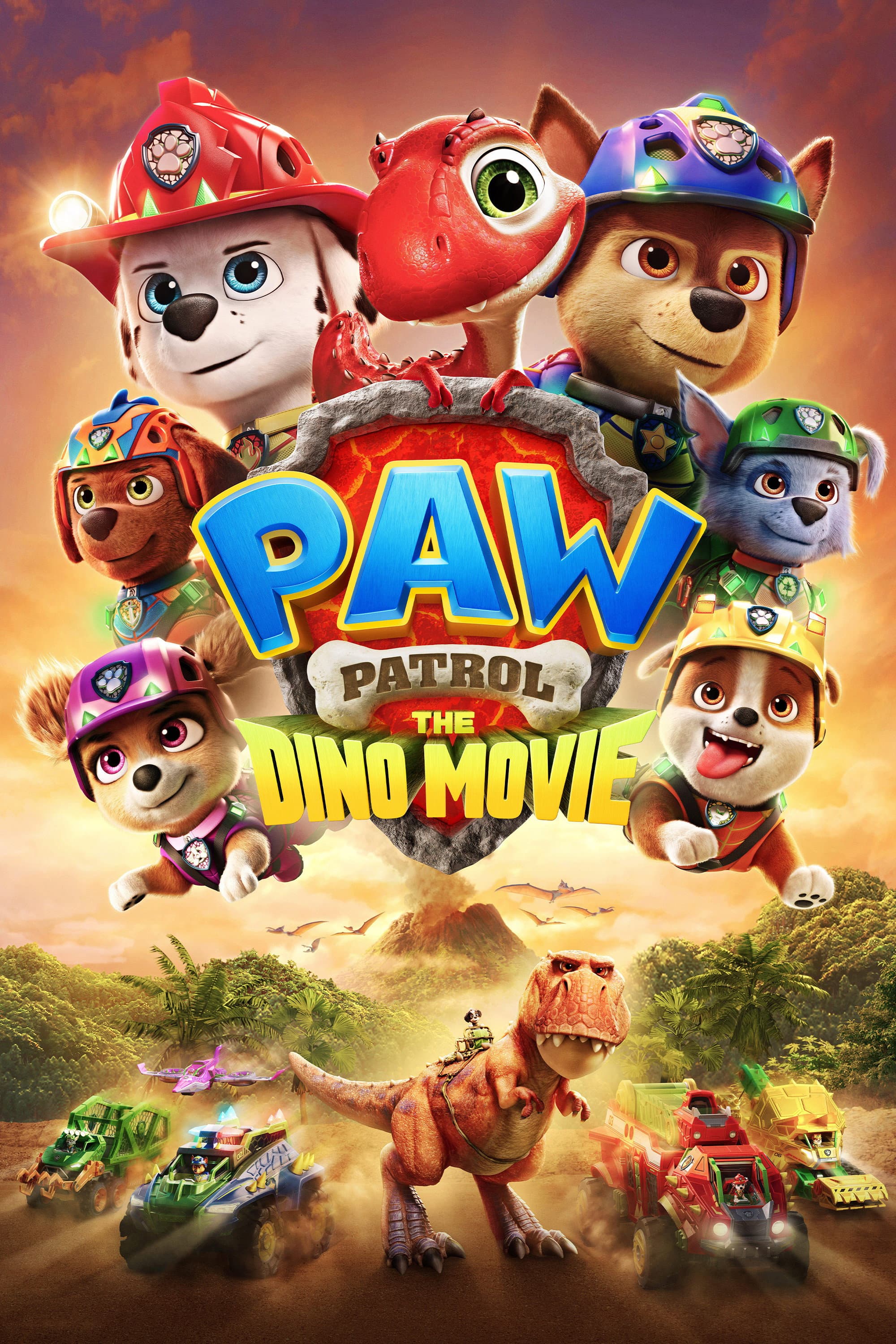 Movie poster of "PAW Patrol: The Dino Movie"