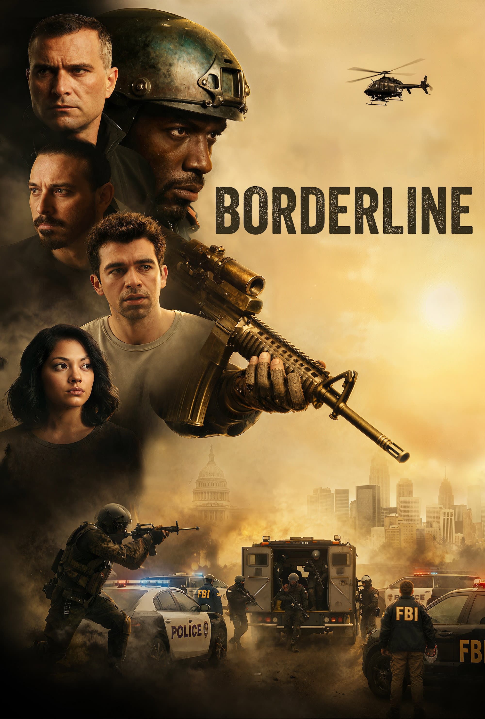 Movie poster of "Borderline"
