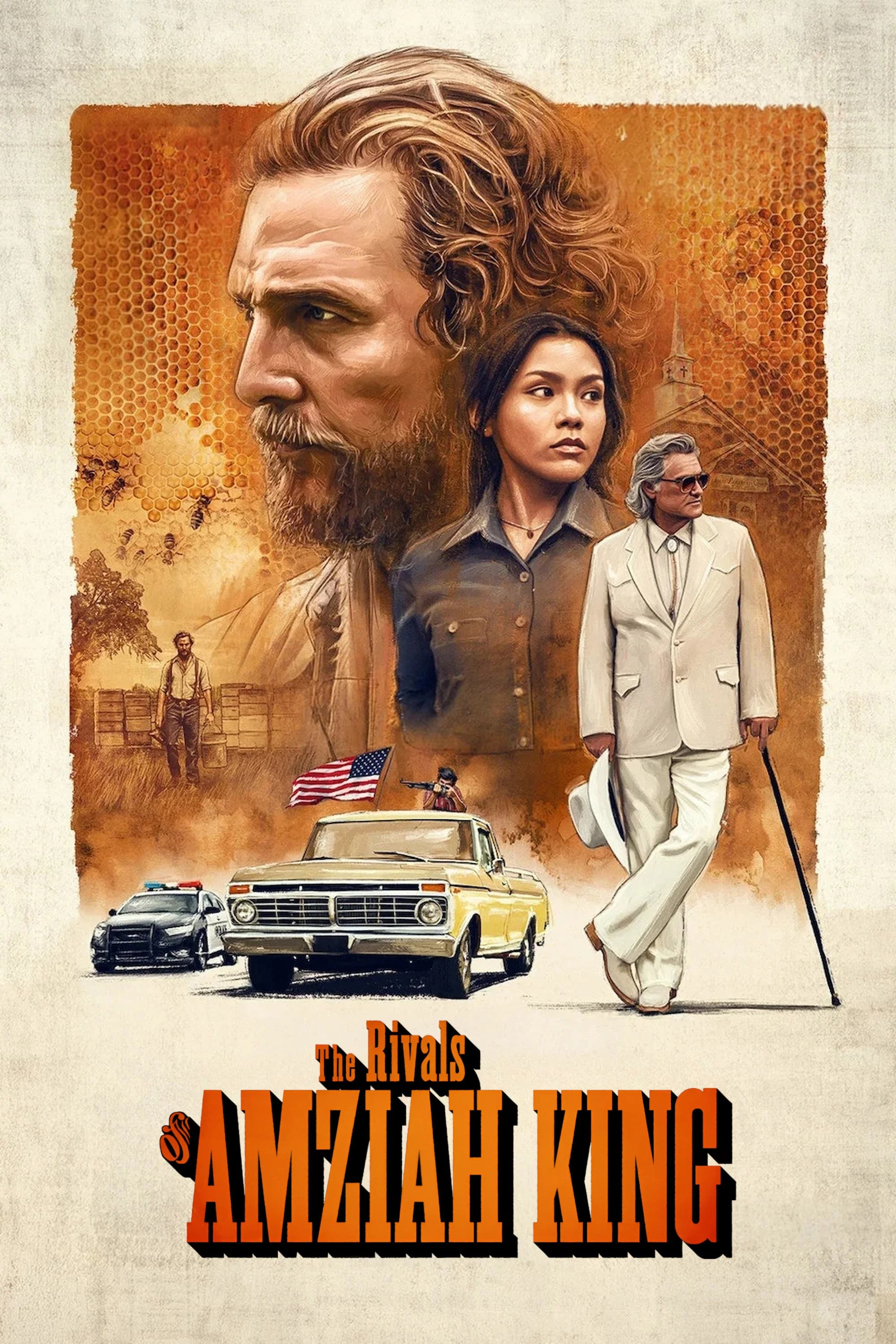 Movie poster of "The Rivals of Amziah King"