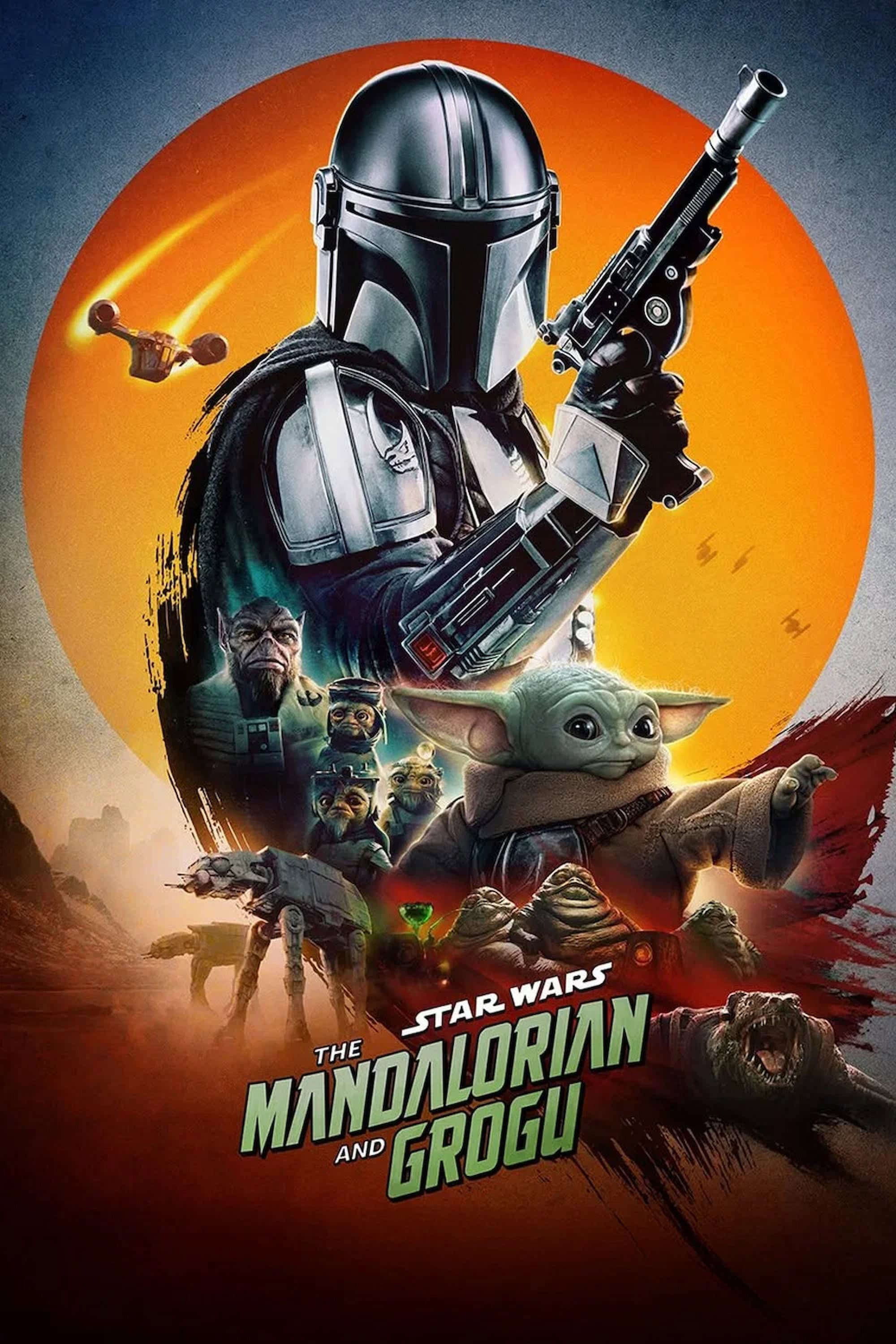 Movie poster of "Star Wars: The Mandalorian and Grogu"