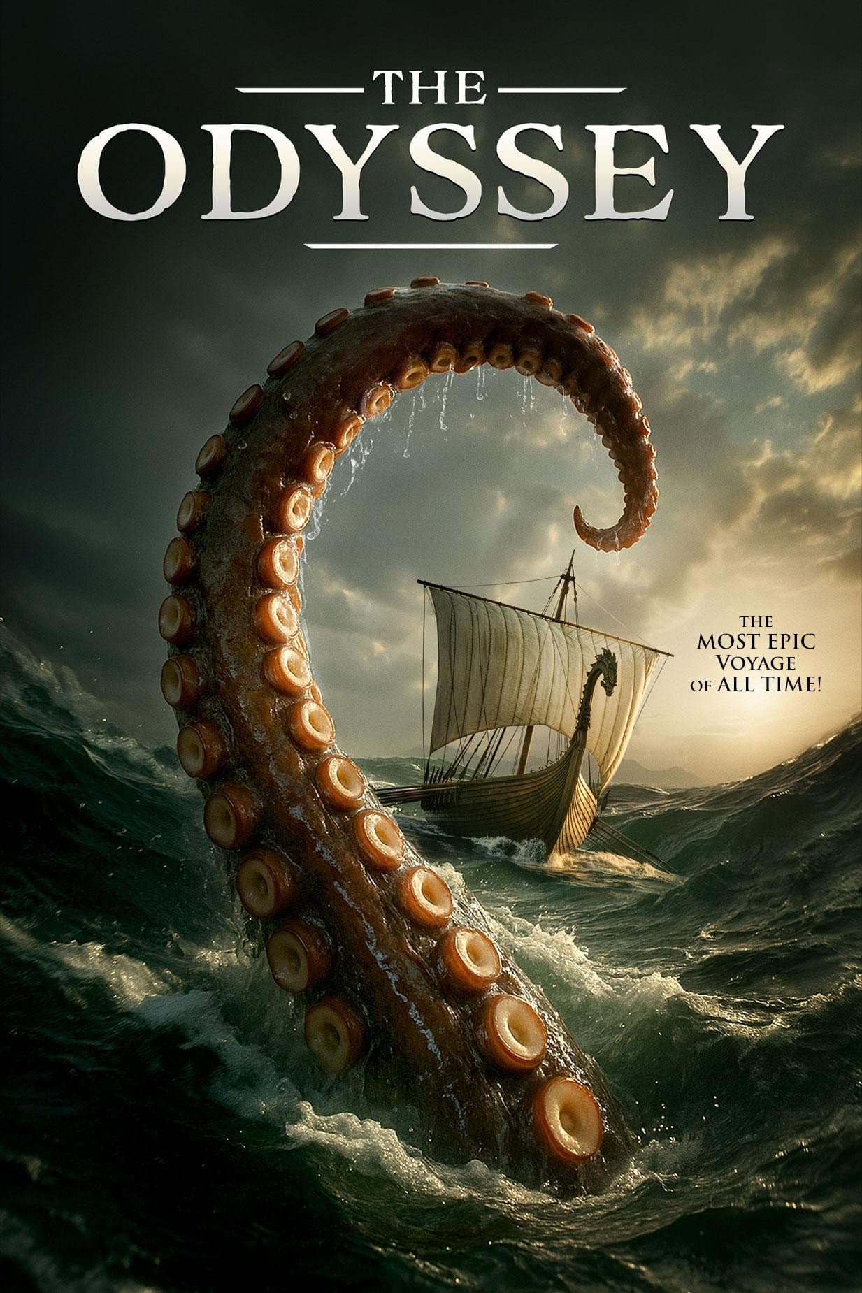 Movie poster of "The Odyssey"